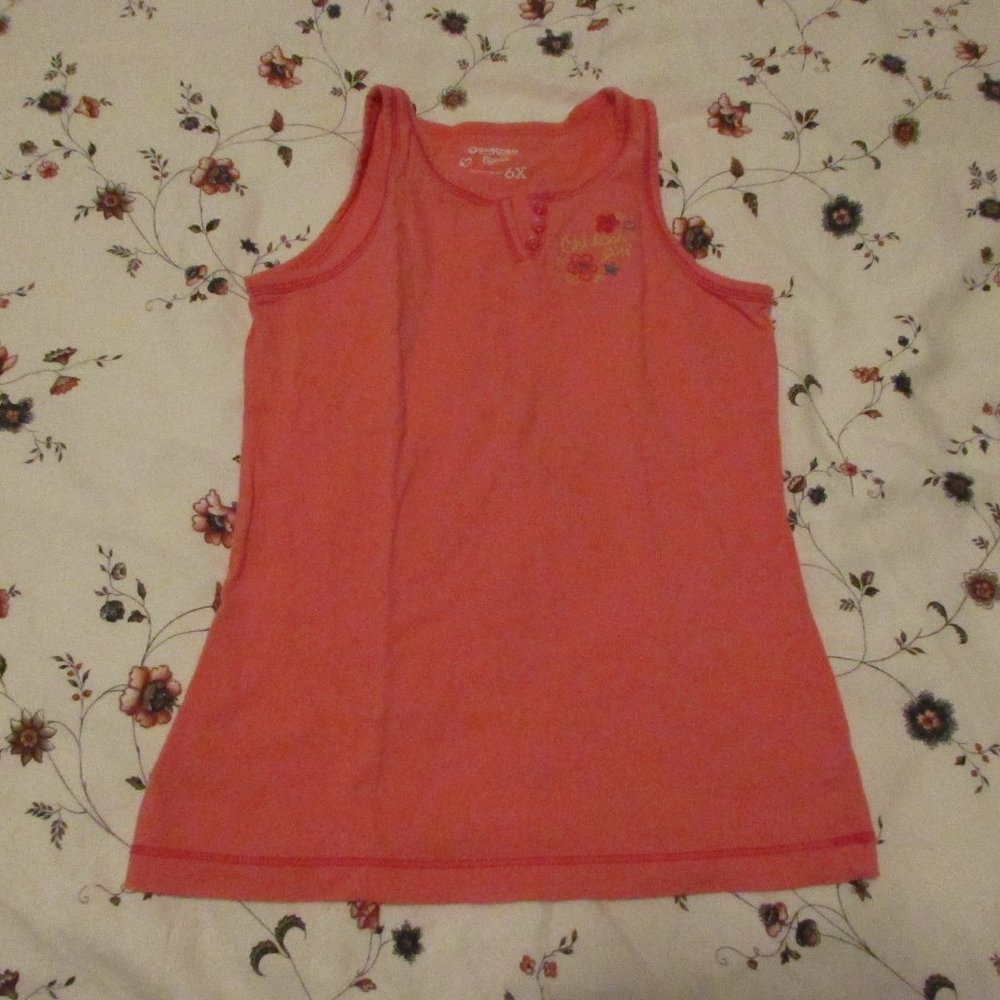 OshKosh B'Gosh Dark Peach Tank Top for Little Girls